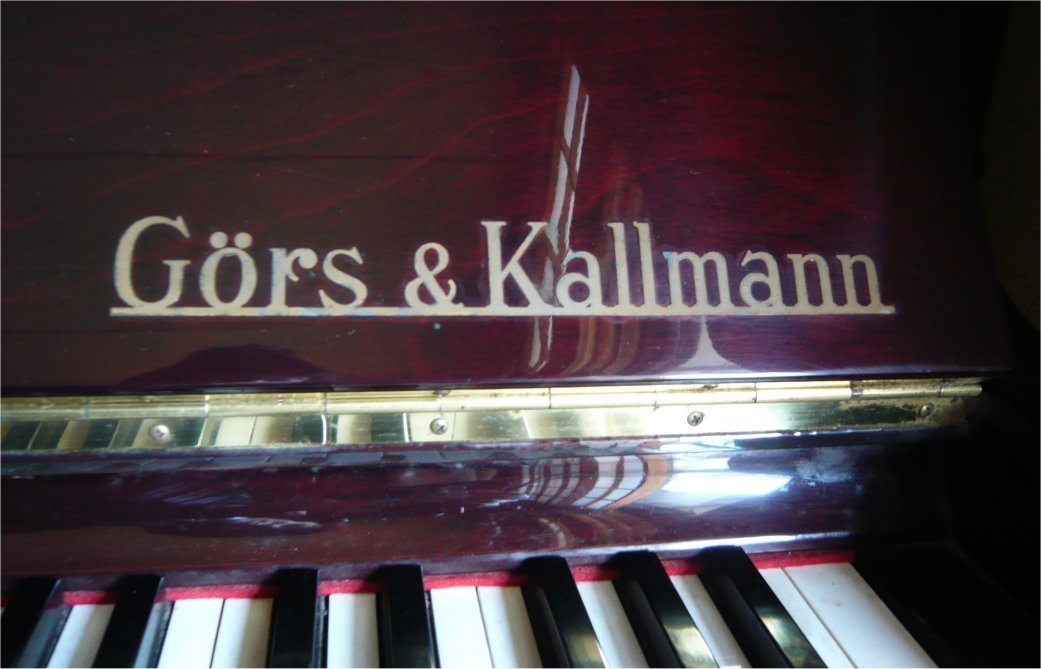Gors kallmann（ゲルスカルマン）というピアノ: ピアノ調律修理技師杉本由紀（すぎもとよしのり）おやじのつぶやき